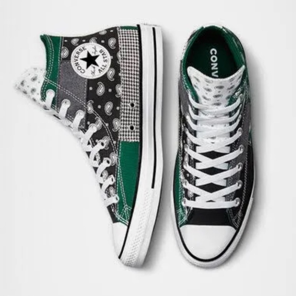 🔵 Chuck Taylor All Star Hacked Patterns-paisley print.